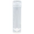 Globe Scientific Transport tube, 5mL, PP, self-standing, no cap PK 6101-TUBE